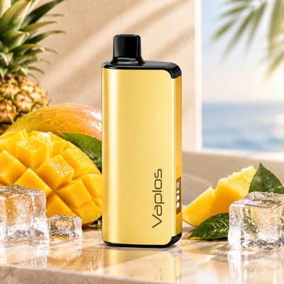 Vaplos Gold Metallic Disposable Vape 15000 Puffs