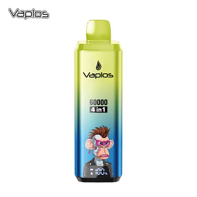 4in1 60000 Puffs Vapor desechable con flujo de aire Ajuste y soporte Imprimir Logotipo de los clientes
